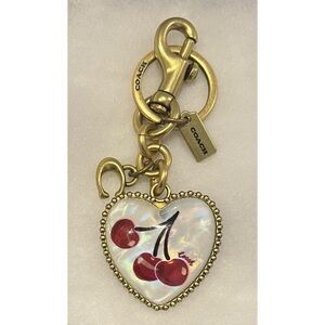Coach RARE Cherry Heart Charm!